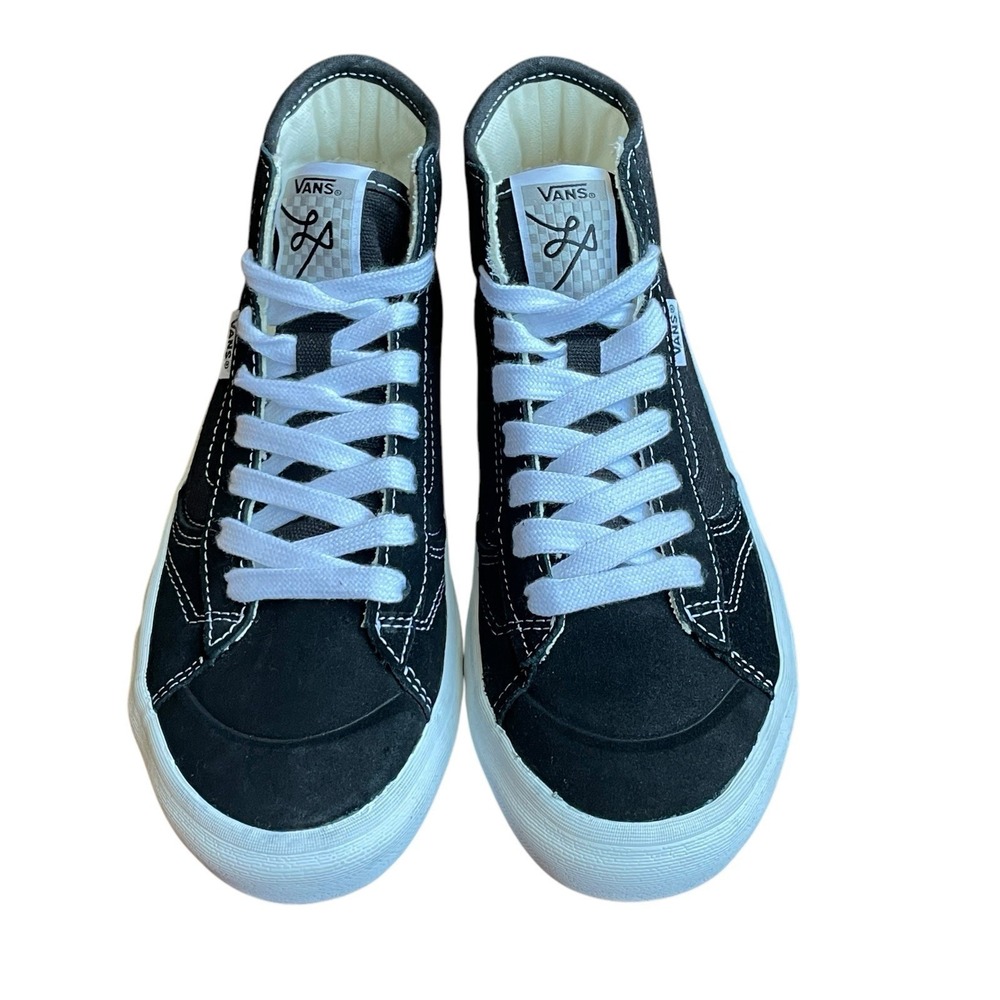 VANS The Lizzie Shoe Suede Canvas Black White Sneaker Unisex Male 5.5 / Female 7 - Picture 10 of 16